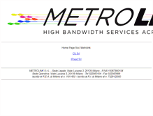 Tablet Screenshot of metrolink.it